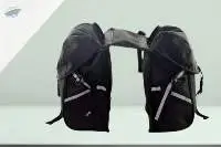 Saddle Bag Plain Black Motorcycle Saddlebag