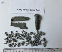 Yellow And Gray Colour Scrap Tire