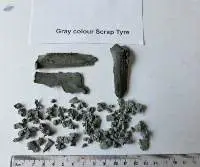 Yellow And Gray Colour Scrap Tire
