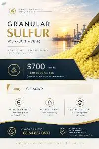 Granular Sulfur or Sulphur