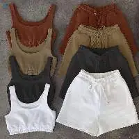 Plain Short Set For Women