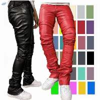 Leather Stacked Pants