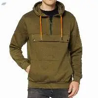 Zip Neckline Hoodie