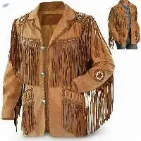 Cowboy Leather Jacket With Fringe