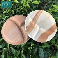 Three - Compartment Tray - Areca Palm Leaf