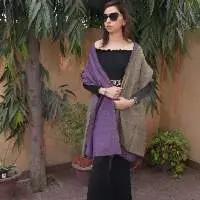 Reversible Wool Shawl