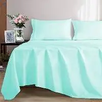 Aqua Blue New Bed Sheet