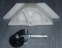 Castor Cornor Block With Single Wheel Castor