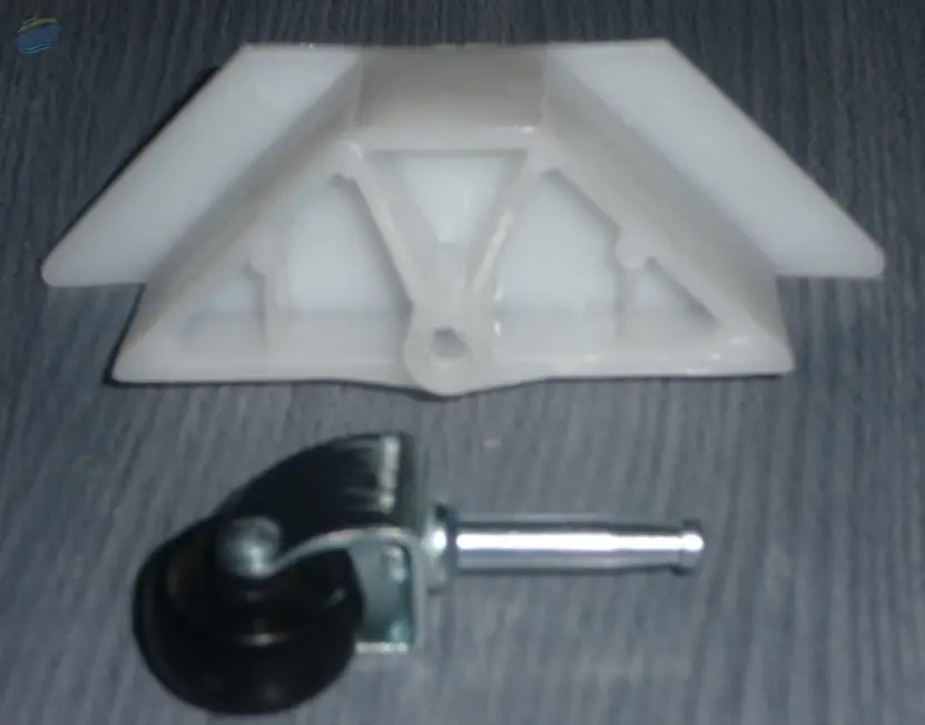 Castor Cornor Block With Single Wheel Castor