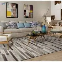Leather Cowhide Patchwork Handmade