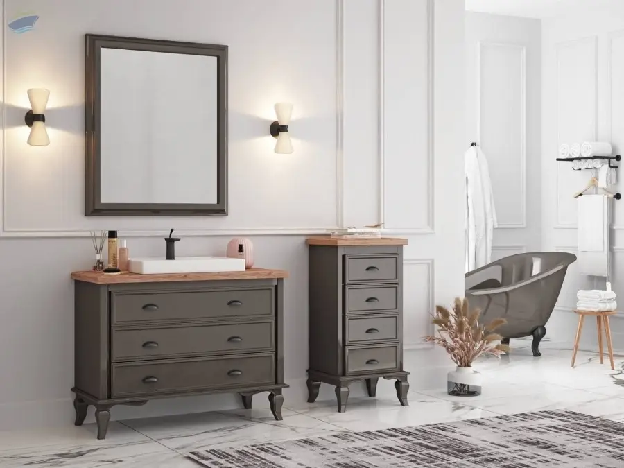 Gianni 110 Matte Anthracite Bathroom Cabinet