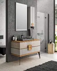 Cavalli 110 Plus - Beige Bathroom Cabinet