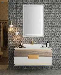 Hermes 100 Plus Beige Bathroom Cabinet