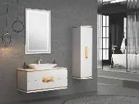 Hermes 100 White Bathroom Cabinet