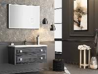 Natuzzi 100 Anthracite Bathroom Cabinet