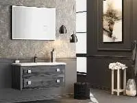 Natuzzi 100 Anthracite Bathroom Cabinet