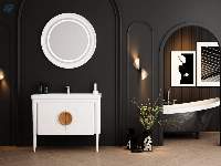 Ricci 105 Matte White Bathroom Cabinet