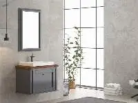 Blanc 70 Anthracite Bathroom Cabinet