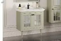 Vadenda 80 Tumbled Green Bathroom Cabinet