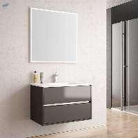 Aris 80 Gray Bathroom Cabinet