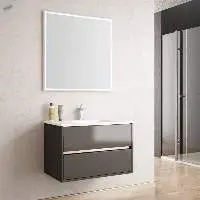 Aris 80 Gray Bathroom Cabinet