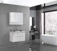 Lacia 80 White Bathroom Cabinet