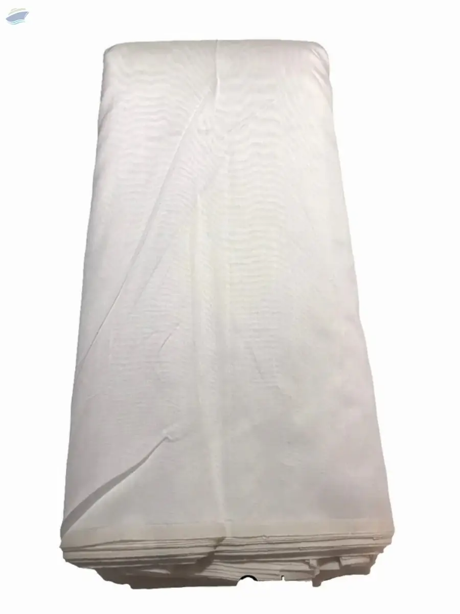 White Chanderi Silk 70gm Width 44"