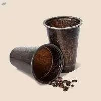 Portable Coffee Cup Made Of Coffee Composite
