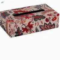 Raas Multicolored Handmade Wooden Tissue Box