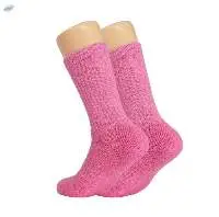 Solid Cotton Crew Socks With Cushioned Sole