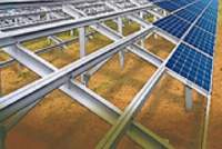 GI or Aluminium Structures for Solar Panels
