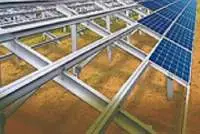 GI or Aluminium Structures for Solar Panels