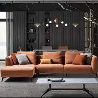 Lcs2001 Fabric With High Density Spong Sofa