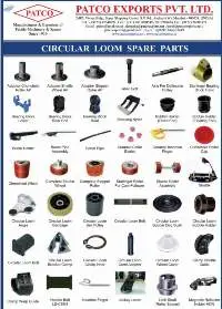 Circular Weaving Loom Spare parts