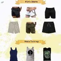 Men's Short And Tank Top