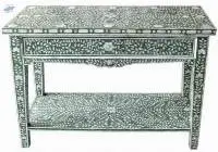 Bone Inlay Table Desk