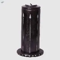 Wooden Round Black Coin Box