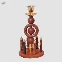 Wooden Fountain Candle Stand
