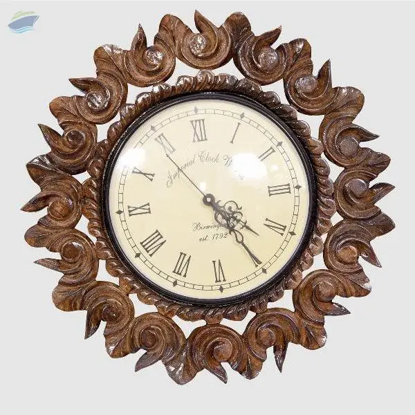 Wooden Sunflower Wall Clock