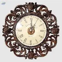 Wooden Four Rose Wall Clock