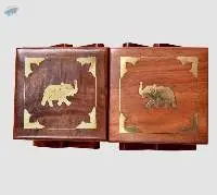 Two Elephant Side Jewellery Box