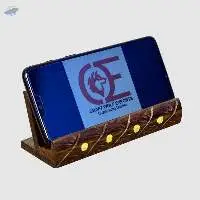 Wooden Three Flower Mobile Stand