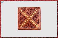 X Brass Carved Wooden Box