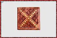 X Brass Carved Wooden Box