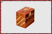 Wooden Elephant Side Brass Jewelry Box (3 in 1)