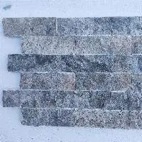 Silver Travertine Split Face  (5x15 cm)