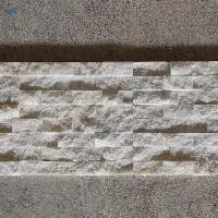 Smokey White Marble Split Face Ledger Pannel