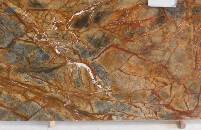 Rainforest Brown Marble Slabs