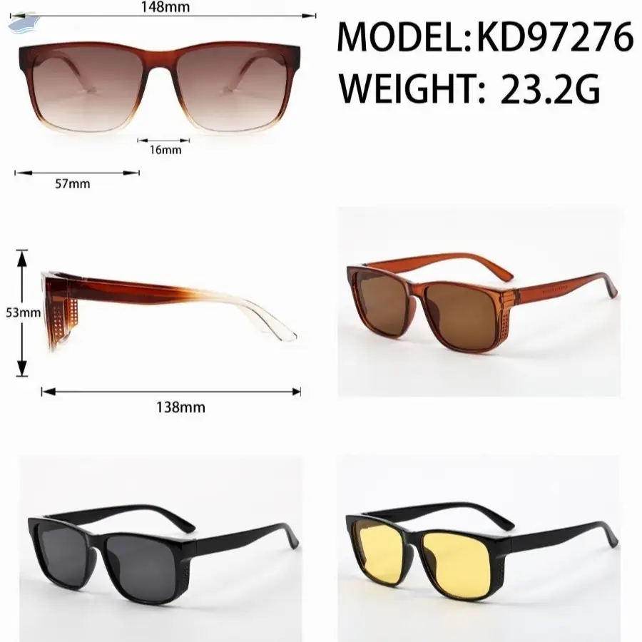 Unisex Square Lens Sunglass