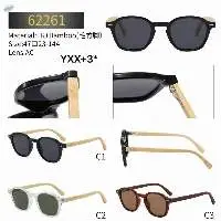 UV400 Bamboo Frame Sunglasses